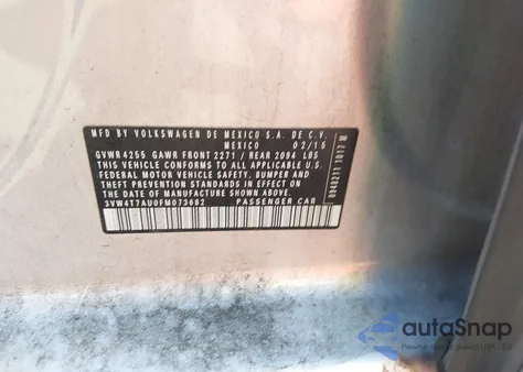 2015 Volkswagen Golf Gti 2.0T Se 4-Door from USA, damaged, VIN 3VW4T7AU0FM073682